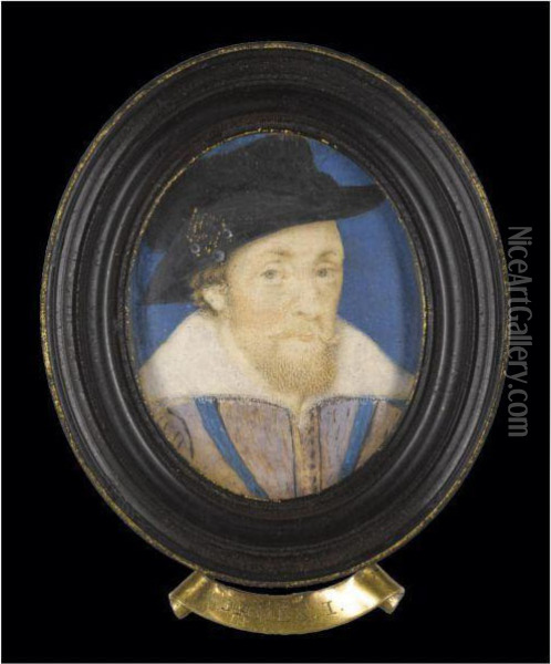 Portrait Of James Vi Of Scotland Oil Painting - Nicholas Hilliard