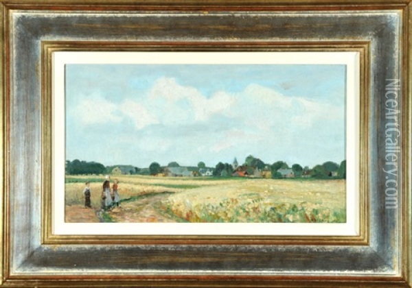 Auf Dem Lande Oil Painting - Louis Adolphe Hervier