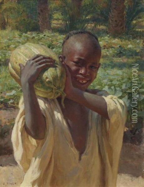 Le Petit Fellah Oil Painting - Alphonse Etienne Dinet