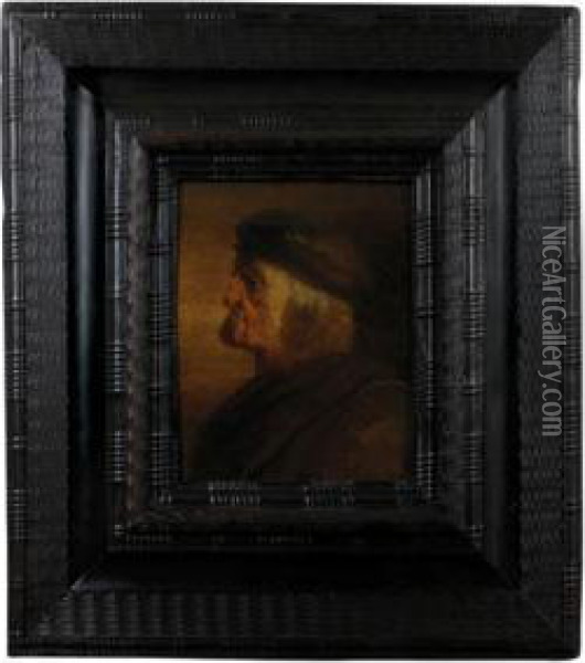 Portrait Of An Old Man Oil Painting - Jan van de Venne
