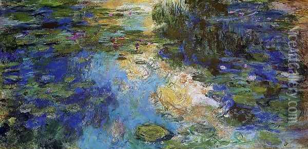 The Water-Lily Pond 1917-1919 Oil Painting - Claude Oscar Monet