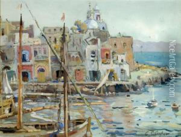 Near Naples Oil Painting - Colin Campbell Cooper