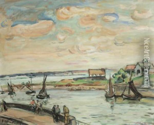 Entree Du Port De Honfleur Oil Painting - Emile-Othon Friesz