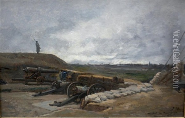Un Fort De Montrouge Oil Painting - Jules Hereau