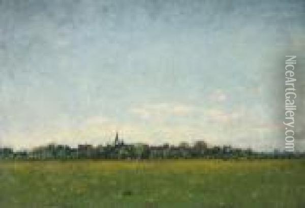 Namiddag: The Outskirts Of Hattem Oil Painting - Floris Verster