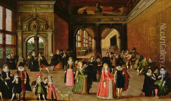 A Ball During the Reign of Henri IV Oil Painting - Louis de Caulery