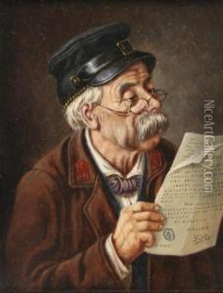 Portrait Eines Alten Mannes Oil Painting - I Oscar