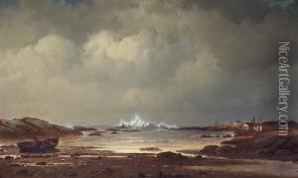 Near Battle Harbor, Cape Charles, Coast (of) Labrador Oil Painting - William Bradford