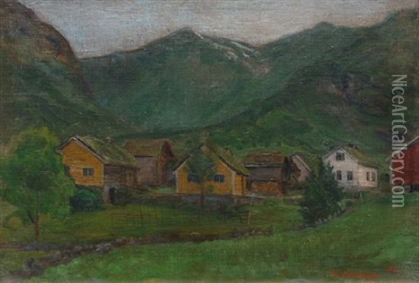 Fra Jolster Oil Painting - Nikolai Johannes Astrup