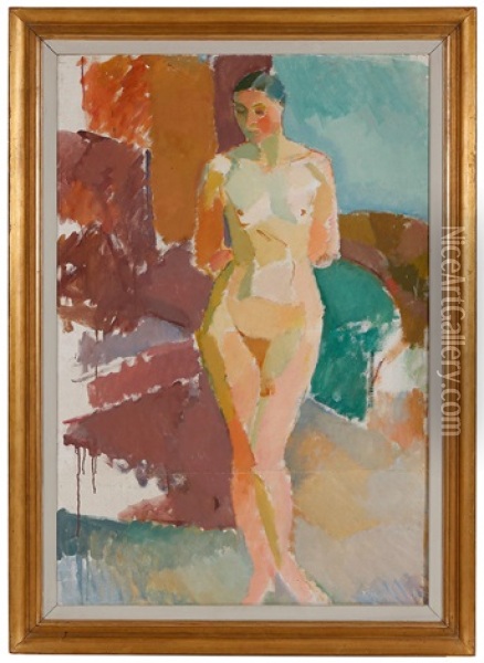 Standing Nude Oil Painting - Karl Isakson
