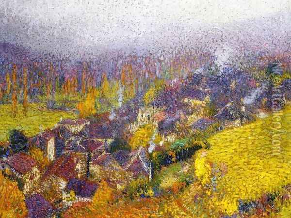 Autumn over Labastide du Vert Oil Painting - Henri Martin