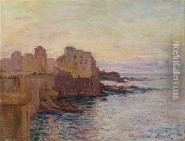 La Pointe Pescade A Alger Oil Painting - Alphonse Birck