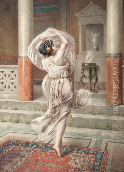 The Veil Dancer Oil Painting - Francesco Ballesio