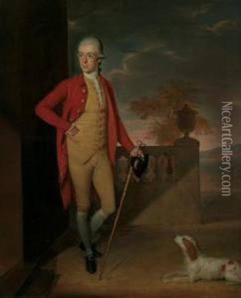 Ritratto Di Ronald Crawford Oil Painting - Sir Nathaniel Dance-Holland