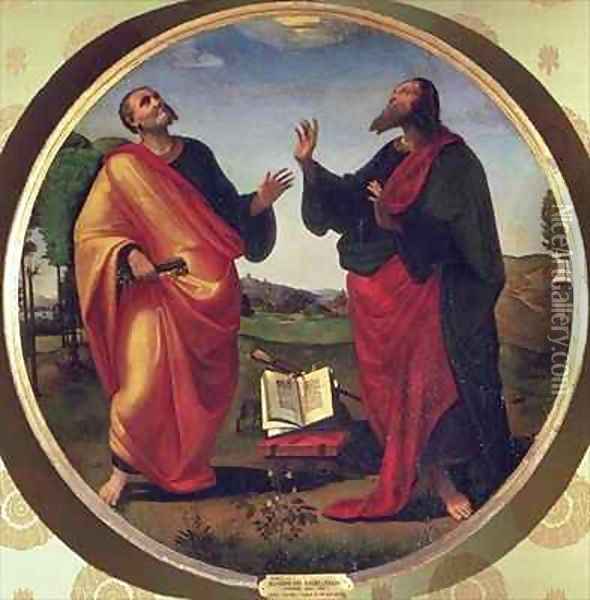 St Peter and St Paul Oil Painting - Ridolfo Ghirlandaio