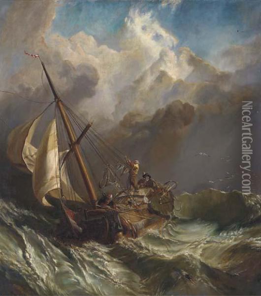 On The Dogger Bank Oil Painting - William Clarkson Stanfield