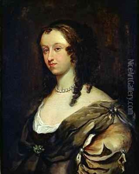 Portrait of Aphra Behn (1640-89) Oil Painting - Mary Beale