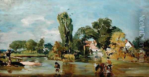 Flatford Mill, c.1810-11 Oil Painting - John Constable