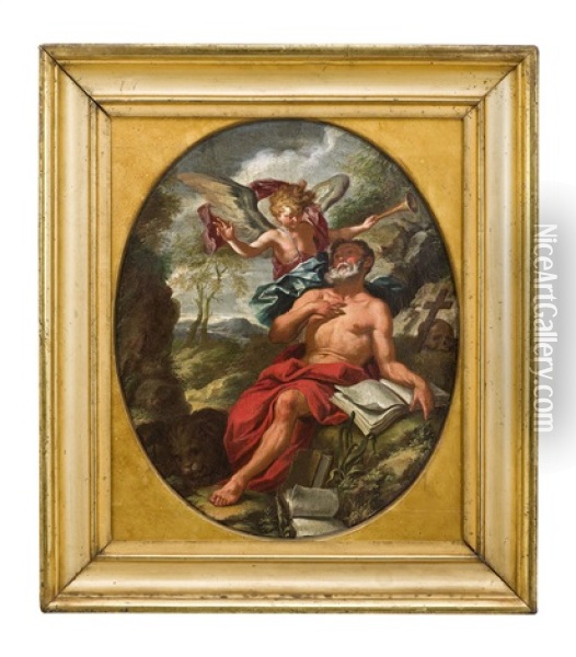 Hl. Hieronymus Als Einsiedler Oil Painting - Filippo Lauri