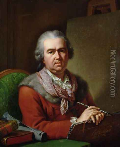 Self Portrait in Old Age, 1782 Oil Painting - Johann Heinrich The Elder Tischbein