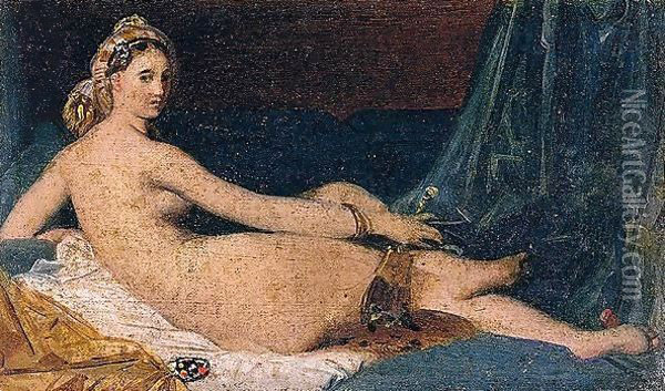 Odalisque Oil Painting - Jean Auguste Dominique Ingres