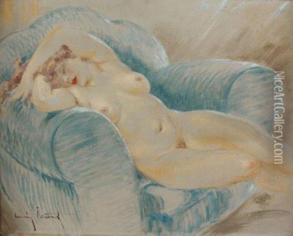 Jeune Femme Endormie Oil Painting - Louis Icart