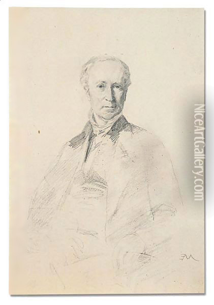 Portrait of doctor Lefebvre Oil Painting - Jean-Louis-Ernest Meissonier