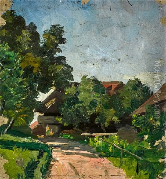 Luzerner Landschaft Oil Painting - Hans Bachmann