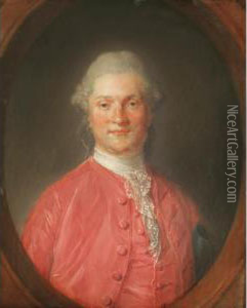 Portrait Presume De George William Coventry, 6 Oil Painting - Jean-Baptiste Perronneau