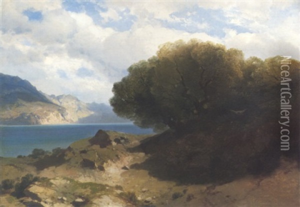 Brienzersee Oil Painting - Alexandre Calame