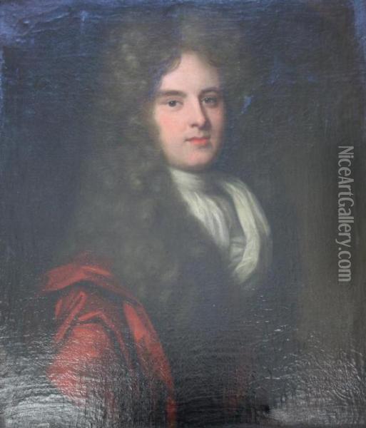 Portrait Of Nicholas Hume-loftus, Ist Earl Of Ely Oil Painting - Michael Dahl