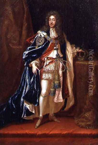 Portrait of James II 1633-1701 Oil Painting - Sir Godfrey Kneller