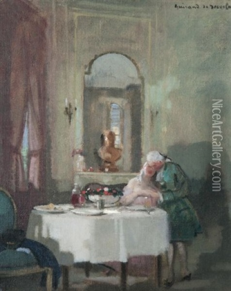 Scene Galante Oil Painting - Lucien Victor Guirand De Scevola