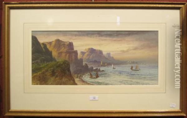 Coastal Scene Oil Painting - Lennard Lewis