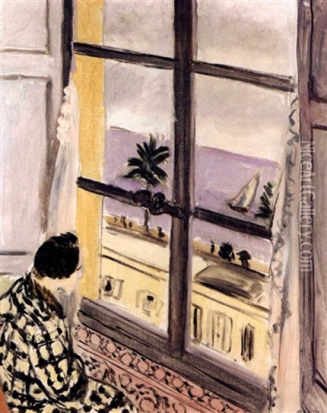 Femme A La Fenetre, Nice Oil Painting - Henri Matisse