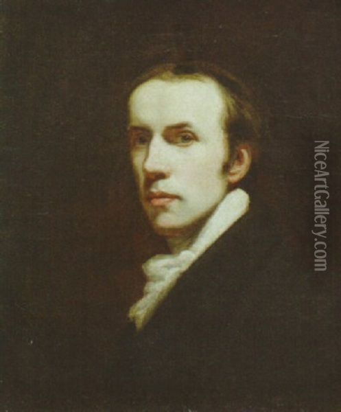 Portrait Of Of The Artist Oil Painting - John Opie