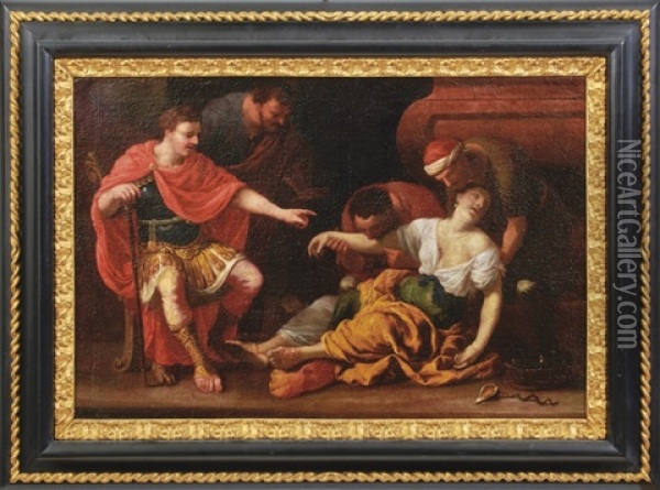 Der Tod Der Kleopatra Oil Painting - Johann Heiss