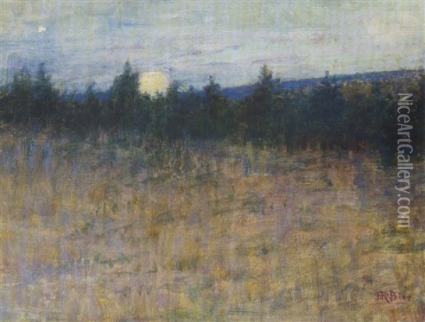 Moonrise Oil Painting - Jane R. Price
