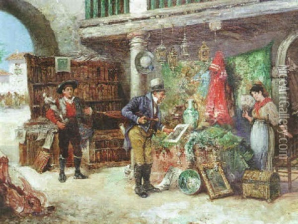 El Anticuario Oil Painting - Emilio Poy Dalmau