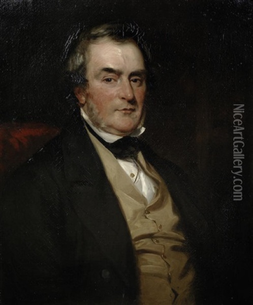 The Hon. John Edmund Elliot Mp Oil Painting - Sir Francis Grant