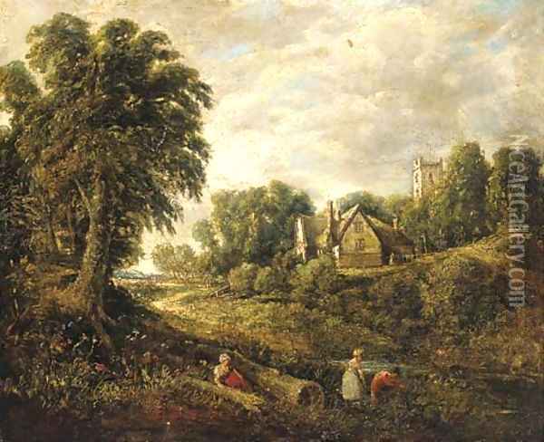 Glebe Farm Oil Painting - John Constable