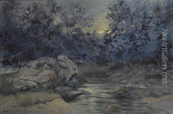 Nightfall Oil Painting - Charles Partridge Adams