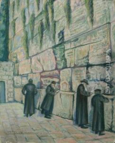 Sciana Placzu W Jerozolimie Oil Painting - Wilhelm Wachtel