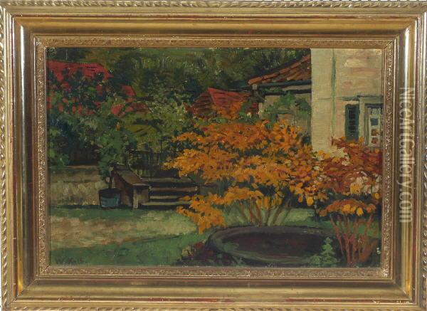 Herbstlicher Garten Oil Painting - Wilhelm Kalb