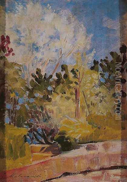 Garden in Summer Oil Painting - Jacek Malczewski