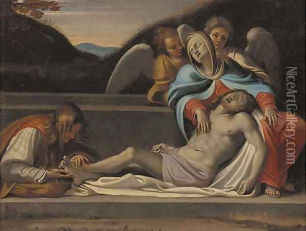 The Lamentation 2 Oil Painting - Annibale Carracci