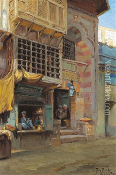 Motiv Aus Kairo Oil Painting - Tony Binder