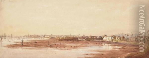 A View Of Bombay Oil Painting - William Havell