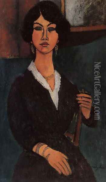 Almaisa Oil Painting - Amedeo Modigliani