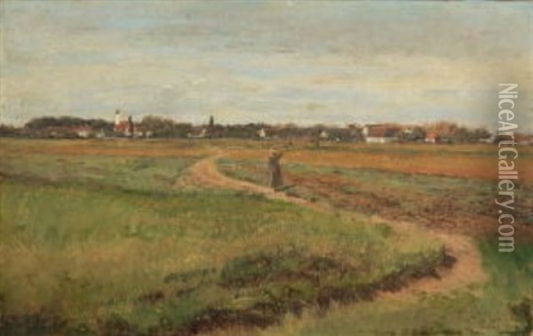 Sommer Im Dachauer Land Oil Painting - Ludwig Correggio